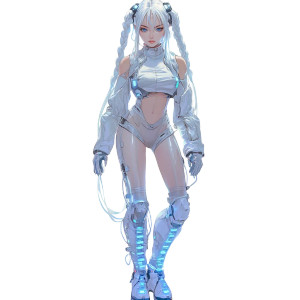 Cyberpunk Anime Girl V5 Vinyl Car Decal Sticker – Waterproof & UV-Resistant 8" Cyberpunk Anime Girl V5 Vinyl Car Decal Sticker – Waterproof & UV-Resistant 8"