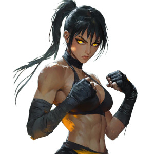 Anime Pit Fighter Monk V2 Vinyl Car Decal Sticker – Waterproof & UV-Resistant 8"