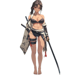Samurai Anime Girl V4 Vinyl Car Decal Sticker – Waterproof & UV-Resistant 8" Samurai Anime Girl V4 Vinyl Car Decal Sticker – Waterproof & UV-Resistant 8"