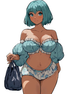 Teal-Haired Anime Woman Vinyl Car Decal Sticker – Waterproof & UV-Resistant 8" Teal-Haired Anime Woman Vinyl Car Decal Sticker – Waterproof & UV-Resistant 8"