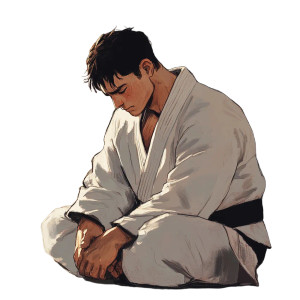 Sad Judoka Vinyl Car Decal Sticker – Waterproof & UV-Resistant 8" Sad Judoka Vinyl Car Decal Sticker – Waterproof & UV-Resistant 8"