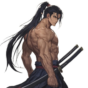 Anime Saber Warrior Vinyl Car Decal Sticker – Waterproof & UV-Resistant 8"