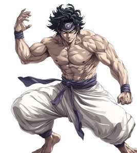 Anime Fighting Monk V7 Vinyl Car Decal Sticker – Waterproof & UV-Resistant 8" Anime Fighting Monk V7 Vinyl Car Decal Sticker – Waterproof & UV-Resistant 8"