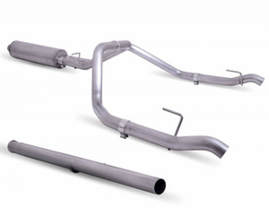 Gibson Exhaust Aggressive Sound Cat-Back Exhaust System Kit | Stainless Steel | Straight Out The Back Exit | Superflow Performance Muffler