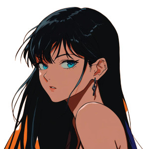 Serious Anime Woman V2 Vinyl Car Decal Sticker – Waterproof & UV-Resistant 8" Serious Anime Woman V2 Vinyl Car Decal Sticker – Waterproof & UV-Resistant 8"