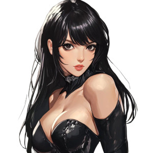 Hot Anime Woman V3 Vinyl Car Decal Sticker – Waterproof & UV-Resistant 8"