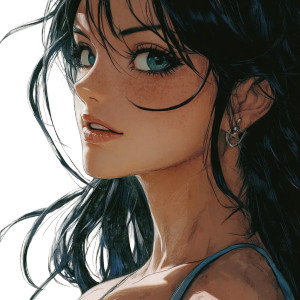 Nico Robin Side Vinyl Car Decal Sticker – Waterproof & UV-Resistant 8"