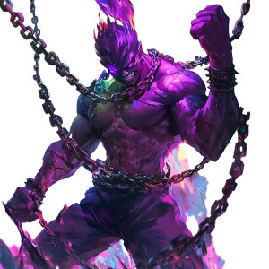 Smoke Anime Warrior Vinyl Car Decal Sticker – Waterproof & UV-Resistant 8"