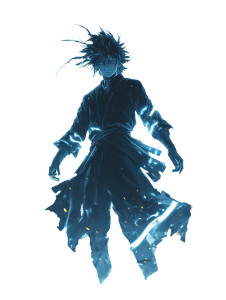 Lighting God Anime Vinyl Car Decal Sticker – Waterproof & UV-Resistant 8"