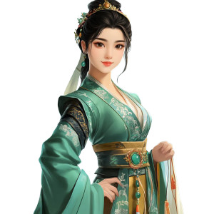 Noble Anime Lady Vinyl Car Decal Sticker – Waterproof & UV-Resistant 8"