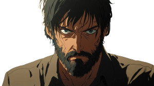 Anime Bearded Male Vinyl Car Decal Sticker – Waterproof & UV-Resistant 8"