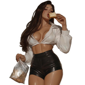 Toast In Mouth Vinyl Car Decal Sticker – Waterproof & UV-Resistant 8" Toast In Mouth Vinyl Car Decal Sticker – Waterproof & UV-Resistant 8"