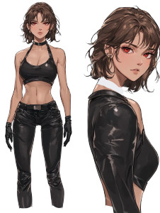 Anime Girl Character V3 Vinyl Car Decal Sticker – Waterproof & UV-Resistant 8"