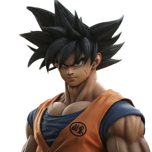 Realistic Goku Portrait Vinyl Car Decal Sticker – Waterproof & UV-Resistant 8" Realistic Goku Portrait Vinyl Car Decal Sticker – Waterproof & UV-Resistant 8"