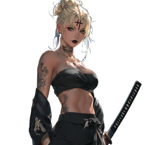 Goth Anime Warrior V2 Vinyl Car Decal Sticker – Waterproof & UV-Resistant 8" Goth Anime Warrior V2 Vinyl Car Decal Sticker – Waterproof & UV-Resistant 8"