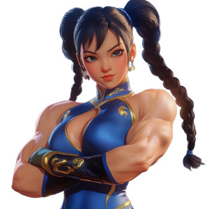 Chun-Li Mewing Vinyl Car Decal Sticker – Waterproof & UV-Resistant 8"