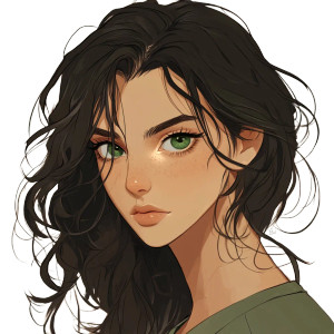 Dark Anime Woman Vinyl Car Decal Sticker – Waterproof & UV-Resistant 8"