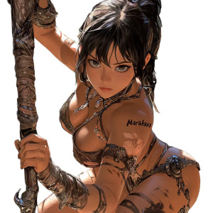 Nidalee Character Design Vinyl Car Decal Sticker – Waterproof & UV-Resistant 8"