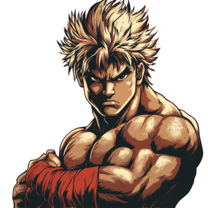 Baki Hanma Design V2 Vinyl Car Decal Sticker – Waterproof & UV-Resistant 8"