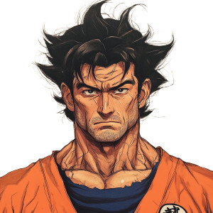 Italian Goku De Niro V2 Vinyl Car Decal Sticker – Waterproof & UV-Resistant 8"