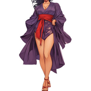 Elegant Kimono Woman V2 Vinyl Car Decal Sticker – Waterproof & UV-Resistant 8" Elegant Kimono Woman V2 Vinyl Car Decal Sticker – Waterproof & UV-Resistant 8"