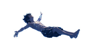 Sky Diving Anime Vinyl Car Decal Sticker – Waterproof & UV-Resistant 8"