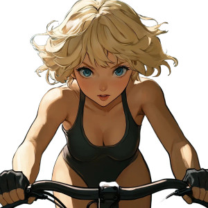 Blonde Bike Rider Vinyl Car Decal Sticker – Waterproof & UV-Resistant 8" Blonde Bike Rider Vinyl Car Decal Sticker – Waterproof & UV-Resistant 8"