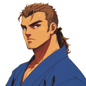 Anime Judoka V3 Vinyl Car Decal Sticker – Waterproof & UV-Resistant 8"