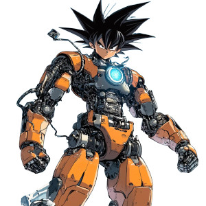 Robot Goku Vinyl Car Decal Sticker – Waterproof & UV-Resistant 8" Robot Goku Vinyl Car Decal Sticker – Waterproof & UV-Resistant 8"