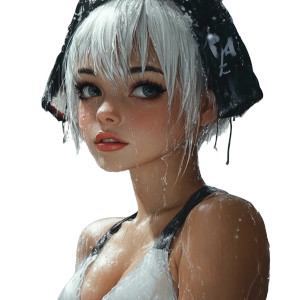 Silver-Haired Maid Vinyl Car Decal Sticker – Waterproof & UV-Resistant 8" Silver-Haired Maid Vinyl Car Decal Sticker – Waterproof & UV-Resistant 8"