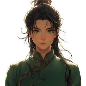 Rouran Swordswoman Vinyl Car Decal Sticker – Waterproof & UV-Resistant 8"