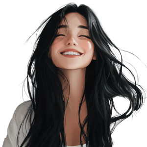 Japanese Lady Smiling Vinyl Car Decal Sticker – Waterproof & UV-Resistant 8" Japanese Lady Smiling Vinyl Car Decal Sticker – Waterproof & UV-Resistant 8"