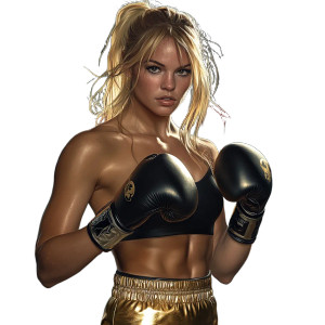 Golden Boxing Blonde Vinyl Car Decal Sticker – Waterproof & UV-Resistant 8" Golden Boxing Blonde Vinyl Car Decal Sticker – Waterproof & UV-Resistant 8"