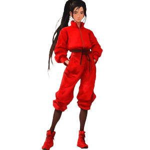 Modern Airbender Girl Vinyl Car Decal Sticker – Waterproof & UV-Resistant 8"