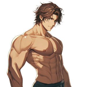 Anime Male Character V4 Vinyl Car Decal Sticker – Waterproof & UV-Resistant 8"