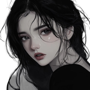 Anime Lady Portrait Vinyl Car Decal Sticker – Waterproof & UV-Resistant 8" Anime Lady Portrait Vinyl Car Decal Sticker – Waterproof & UV-Resistant 8"