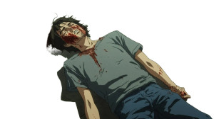 Anime Man Fallen Vinyl Car Decal Sticker – Waterproof & UV-Resistant 8"