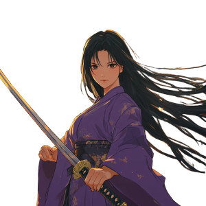 Kimono Sword Woman Vinyl Car Decal Sticker – Waterproof & UV-Resistant 8" Kimono Sword Woman Vinyl Car Decal Sticker – Waterproof & UV-Resistant 8"