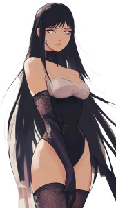 Hinata In Black Stockings V3 Vinyl Car Decal Sticker – Waterproof & UV-Resistant 8"