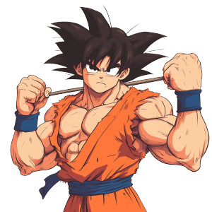 Goku Finger Lifts Vinyl Car Decal Sticker – Waterproof & UV-Resistant 8"