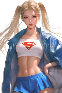 Artgerm Supergirl Vinyl Car Decal Sticker – Waterproof & UV-Resistant 8" Artgerm Supergirl Vinyl Car Decal Sticker – Waterproof & UV-Resistant 8"