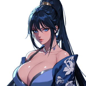 Blue-Eyed Samurai Vinyl Car Decal Sticker – Waterproof & UV-Resistant 8" Blue-Eyed Samurai Vinyl Car Decal Sticker – Waterproof & UV-Resistant 8"