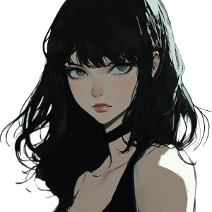 Anime Female Character V3 Vinyl Car Decal Sticker – Waterproof & UV-Resistant 8"