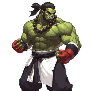 Anime Orc Martial Artist V2 Vinyl Car Decal Sticker – Waterproof & UV-Resistant 8" Anime Orc Martial Artist V2 Vinyl Car Decal Sticker – Waterproof & UV-Resistant 8"