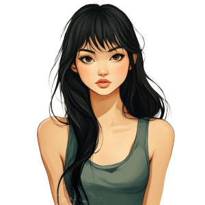 Asian Cartoon Girl V3 Vinyl Car Decal Sticker – Waterproof & UV-Resistant 8" Asian Cartoon Girl V3 Vinyl Car Decal Sticker – Waterproof & UV-Resistant 8"