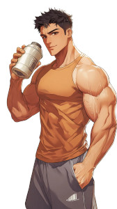 Gym Anime Character Vinyl Car Decal Sticker – Waterproof & UV-Resistant 8" Gym Anime Character Vinyl Car Decal Sticker – Waterproof & UV-Resistant 8"