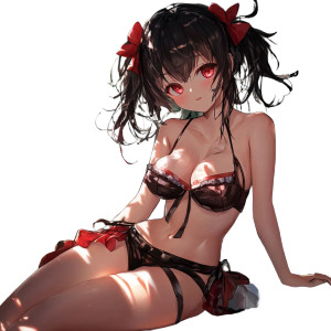 Cute Anime Girl V7 Vinyl Car Decal Sticker – Waterproof & UV-Resistant 8"