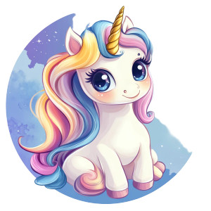 White Unicorn Girl Vinyl Car Decal Sticker – Waterproof & UV-Resistant 8"