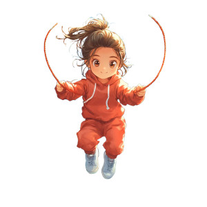 Girl Jumping Rope Vinyl Car Decal Sticker – Waterproof & UV-Resistant 8" Girl Jumping Rope Vinyl Car Decal Sticker – Waterproof & UV-Resistant 8"