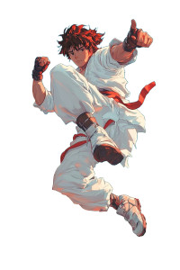 90'S Anime Hero Flip V2 Vinyl Car Decal Sticker – Waterproof & UV-Resistant 8"